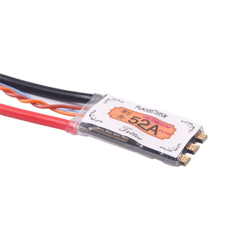 Татуировка Racerstar + 52A BLheli_32 72 МГц GD32F150 2 6S ESC Dshot1200 датчик готового тока Светодиодная
