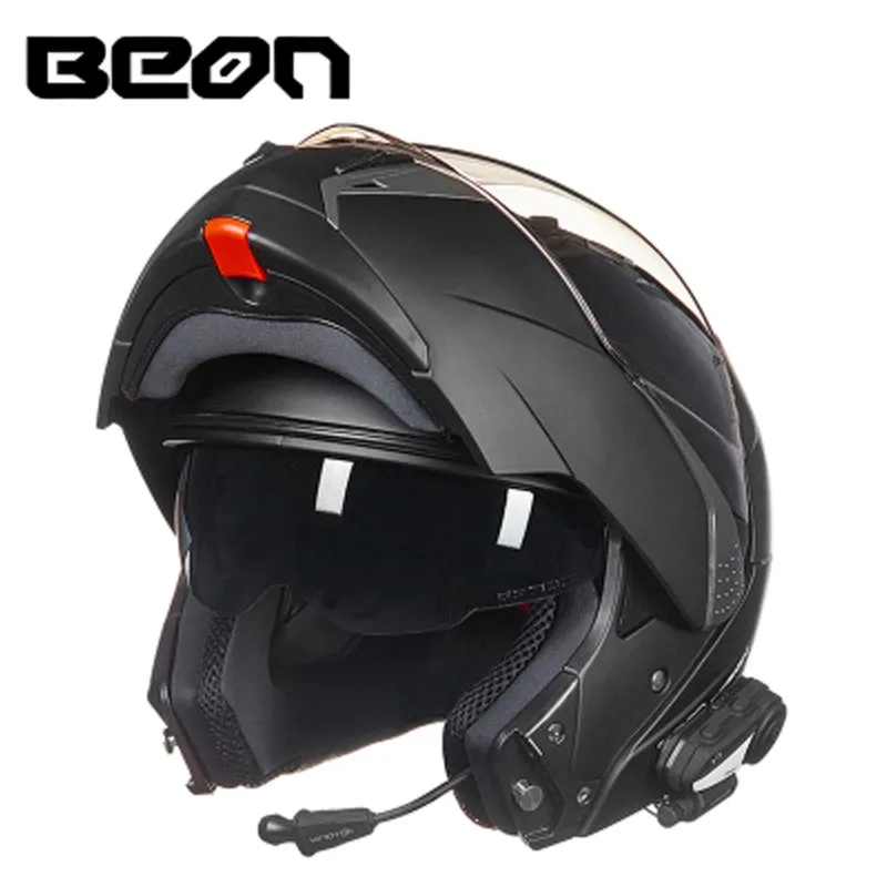 BEON мотоциклетный шлем с двойными линзами и BLUETOOTH, шлем для мотокросса, мотокросса, верховой езды