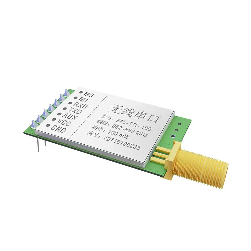 

2PCS 100mW 20dBm 3000m SX1276 868MHz LoRa RF Transceiver Module wireless adaptor E45-TTL-100