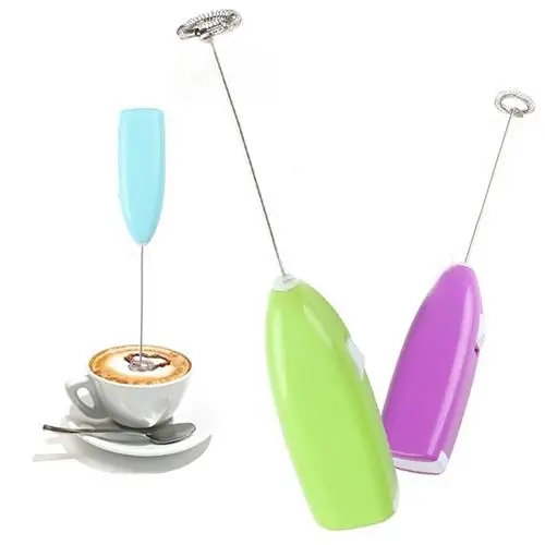 

Mini Hand-Held Electric Stainless Steel Milk Frother Mixer Whisk Egg Beater Tool