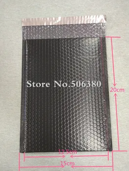 

[50pcs] Big Sale!! 150*200mm Usable space Poly bubble Mailer envelopes padded Mailing Bag Self Sealing Black