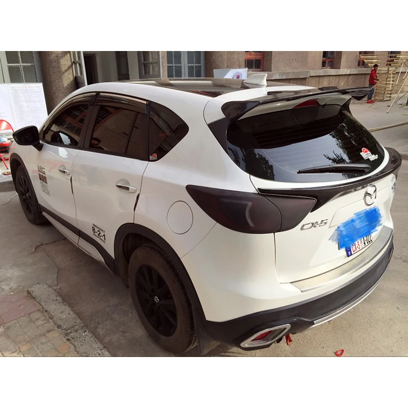 Углерода Волокно заднее крыло багажной BOOT спойлер для Mazda CX-5 CX5 2012