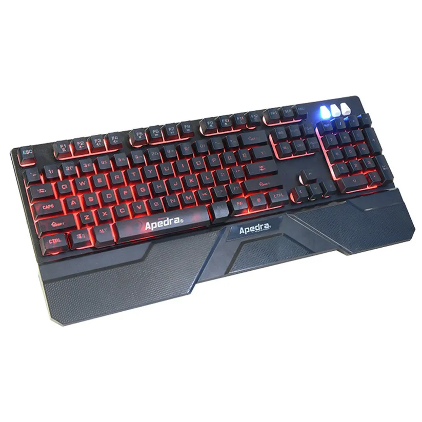 Binmer клавиатуры GK 490 Триколор подсветка светодиодный кабель подвесная