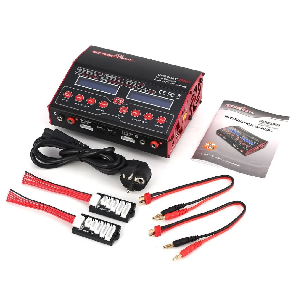 

Ultra Power UP 240 AC DUO 240W 2in1 LiIo / LiPo / LiFe / NiMH / Nicd Battery RC Balance Charger Discharger for RC Drone