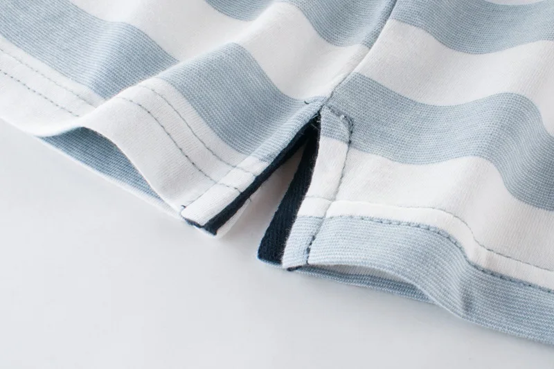 CROAL CHERIE Fashion Car Children Clothing Summer Cartoon Striped T-shirt O-Neck Toddler Boys Clothes Girls Cotton Shirt   (7)