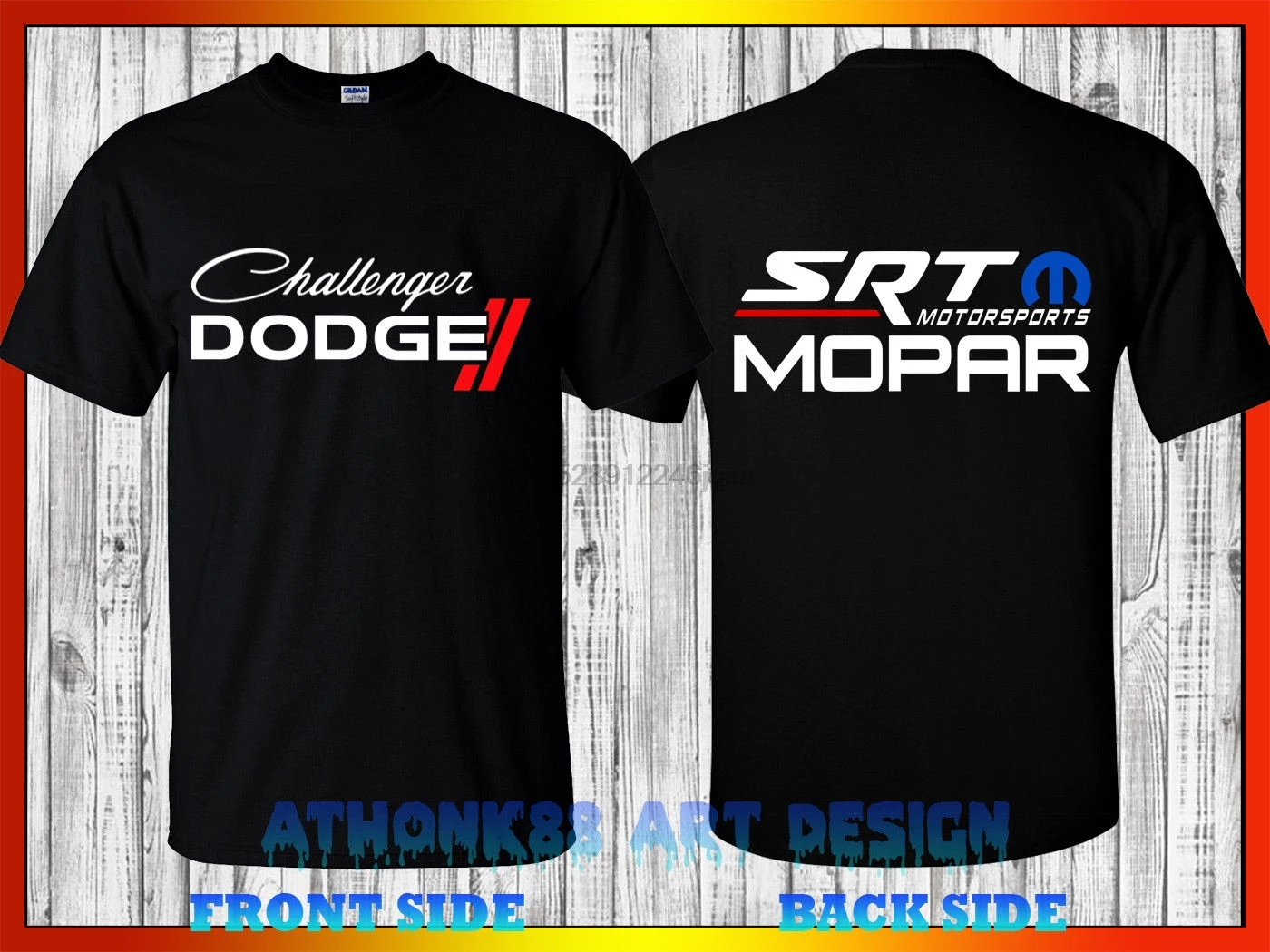 

2019 New Summer Cool Tee Shirt American Car CHALLENGER T-SHIRT SRT MOTORSPORTS Rally T-SHIRT Cotton T-shirt
