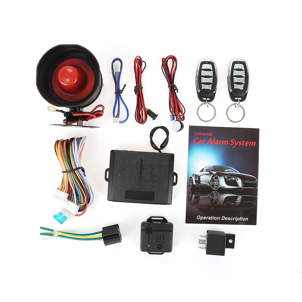Universal 1 Way Car Burglar Alarm Keyless Entry Security System