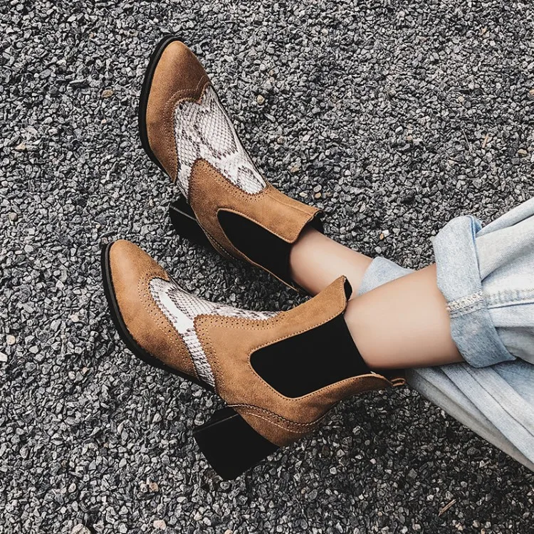 

Big Size 9 10 11-17 boots women shoes ankle boots for women ladies boots shoes woman winter Color matching point