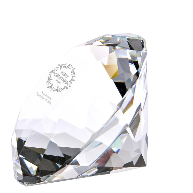 H& D заказной подарок ремесло хрустальные алмазные статуэтки прозрачное стекло пресс-папье домашнее украшение стола Свадебная вечеринка Сувениры 60 мм/80 мм