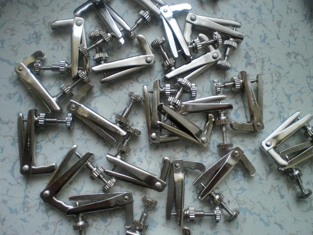 

20 PCs Silver Color Violin tuners Fiddle string adjusters