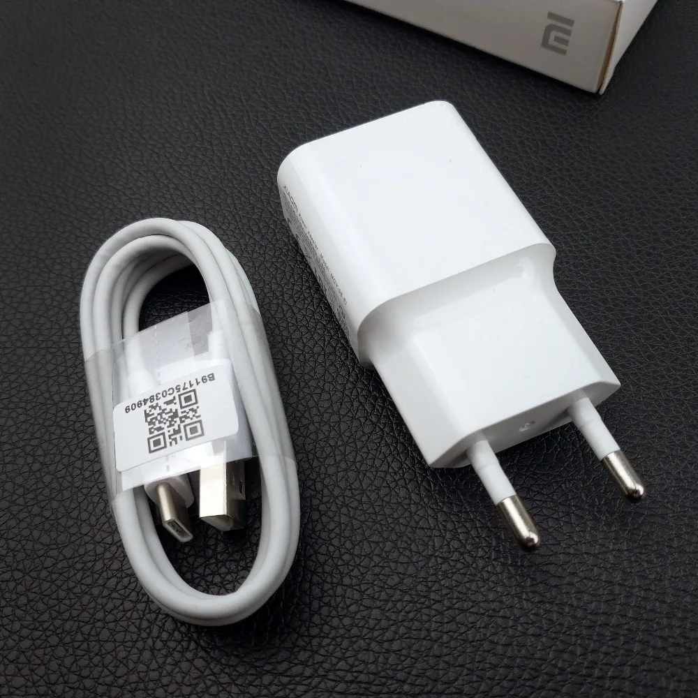 Оригинальное быстрое зарядное устройство Xiaomi redmi note 7 pro 12 В 1.5A EU usb type c адаптер для