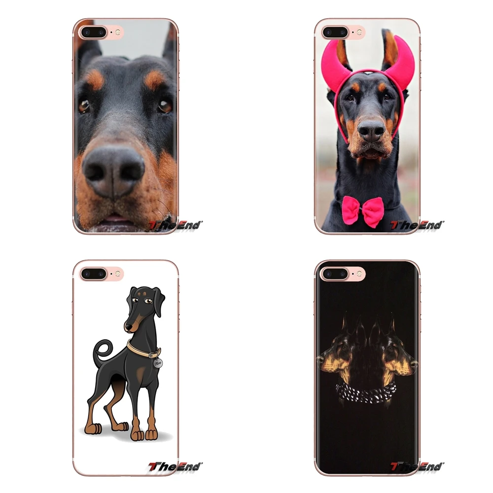 Забавный такса doberman для Sony Xperia Z Z1 Z2 Z3 Z5 compact M2 M4 M5 C4 E3 T3 XA Huawei Mate 7 8 Y3II Чехол