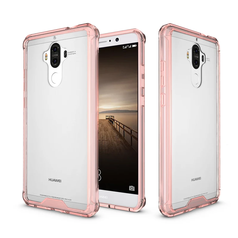 

CAPSSICUM Mate9 Anti-knock Soft Clear case for Huawei Mate 9 Air Bag TPU Acrylic Silicone Back Cover Transparent
