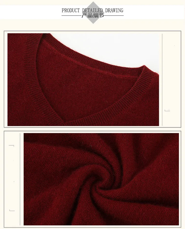 Camisola de Malha Feminina de Manga Comprida com Decote em v de Cashmere Suéter e Pulôver Jveii Mulheres Jumpers Feminino Outono Inverno Magro Ocasional 22 Home & Garden