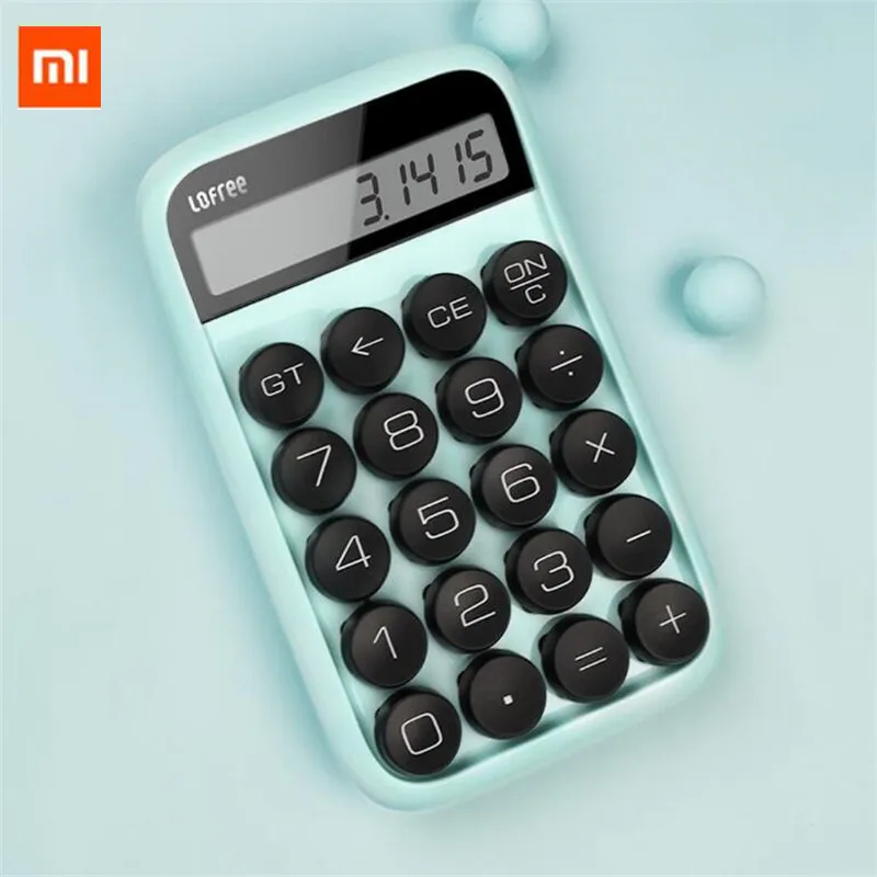 3 colors Xiaomi Loffee Calculator Vintage Decompressed detachable keycap intelligent shutdown student office calculation tool (4)