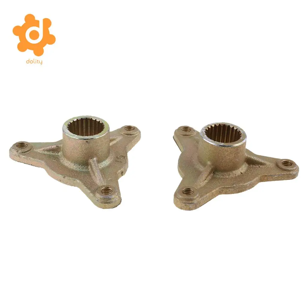 dolity 2pcs 3 Stud 23 Teeth Spline Wheel Rear Axle Hub for 110cc 125cc Motorcycle Scooter Moped Quad Dirt Bike ATV
