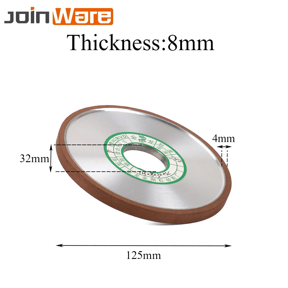 125 мм Алмазный шлифовальный круг плоский шлифовальный диск электроинструмент для фрезерного станка толщина инструмента 6 мм 8 мм 10 мм 20 мм