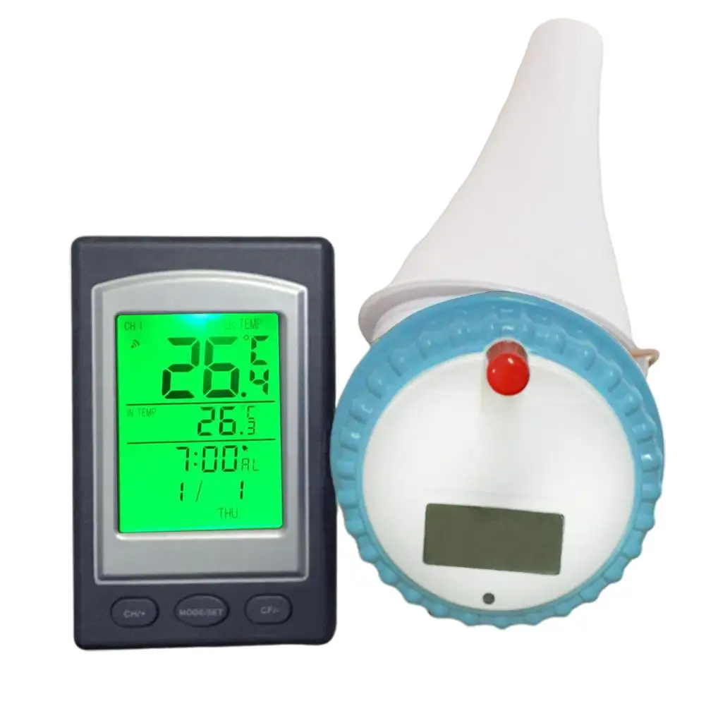 

Floating Water Thermometers Wireless Remote Pool Spa Thermometer With Digital LCD Display For Swimming Pools,Spas,Hot Tubs