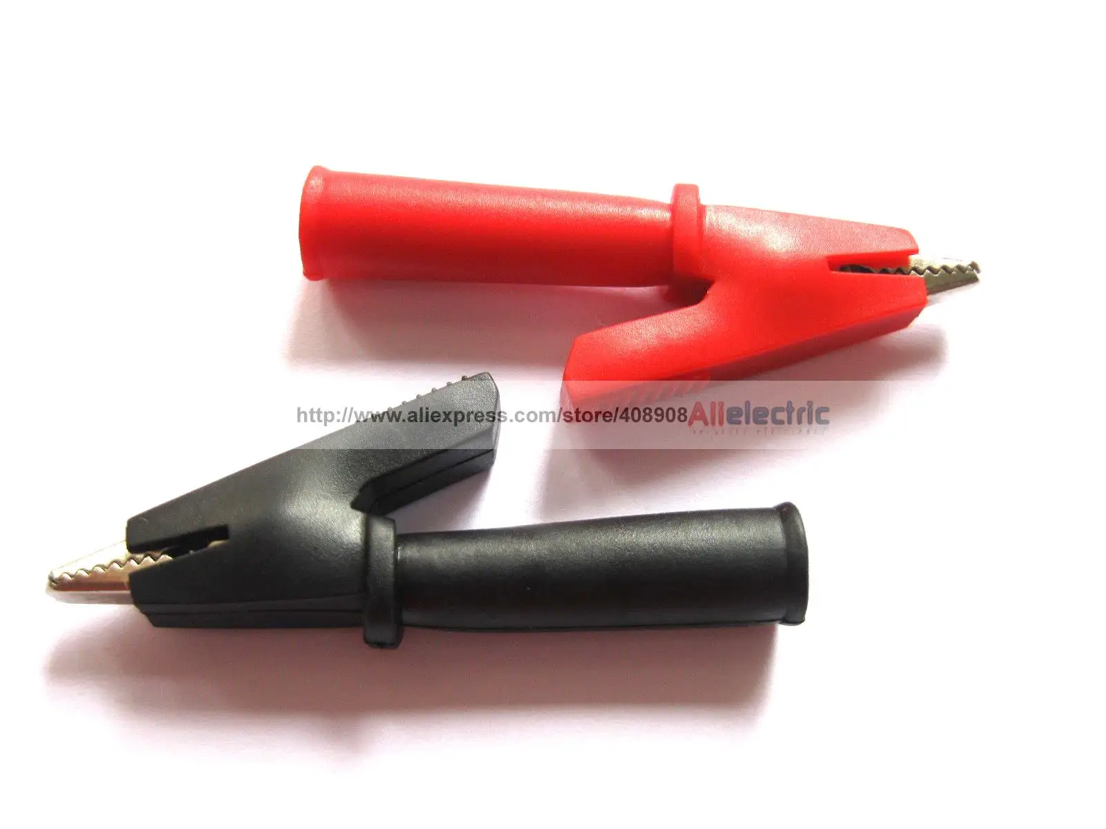 

12 Copper Alligator Test Clip Insulate Clamp Red Black