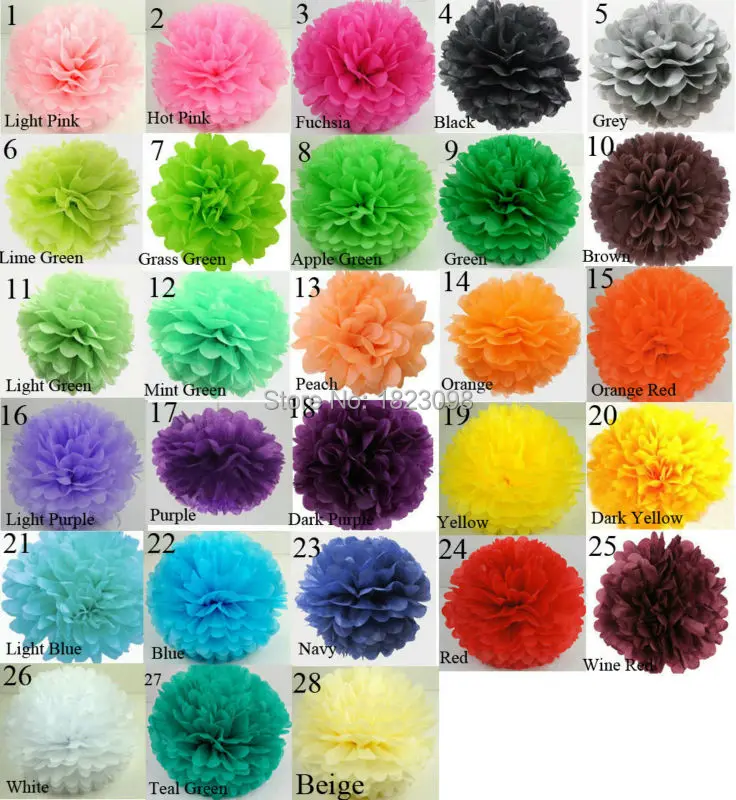 100 шт 1"(25 см) тканевая бумага pom poms украшения для дома Бумажные цветы-шары для дня рождения свадебные принадлежности пом-помы из ткани