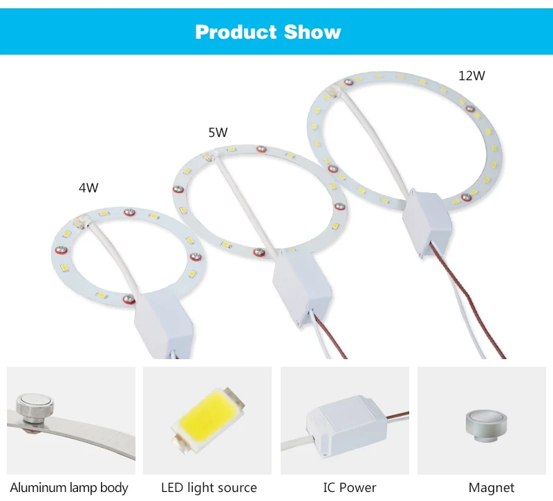 СВЕТОДИОДНЫЙ Кольцо Панель люстра с кругами 4 W 5 W 6 W AC 220-240 V 5730 smd круглые светодиодные потолочная доска круглый светильник борды +