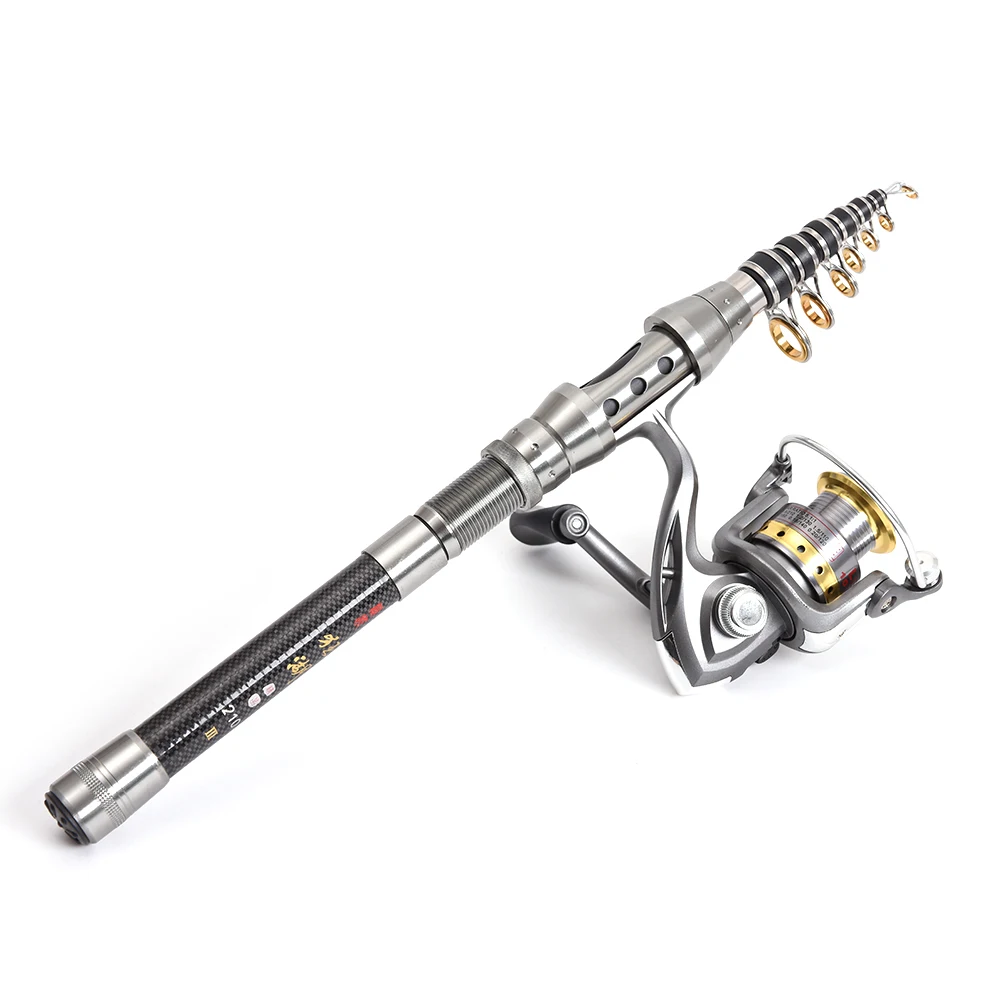 телескопическая удочка. удочка с катушкой телескопическая. 5м компактная. спиннинг для рыбалки 4. удочка-спиннинг fishing rod.