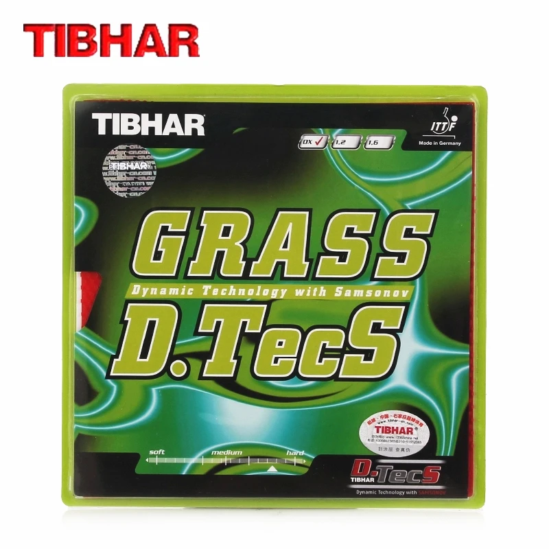 TIBHAR GRASS D.TECS OX без губки длинная резиновая губка для настольного тенниса пинг