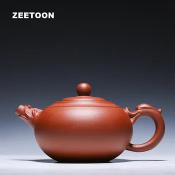 

400ml Authentic Yixing Teapot Dragon Leading Wishful Pot Master Handmade Zisha Tea Set Chinese Healthy Purple Clay Ruyi Tea Pots
