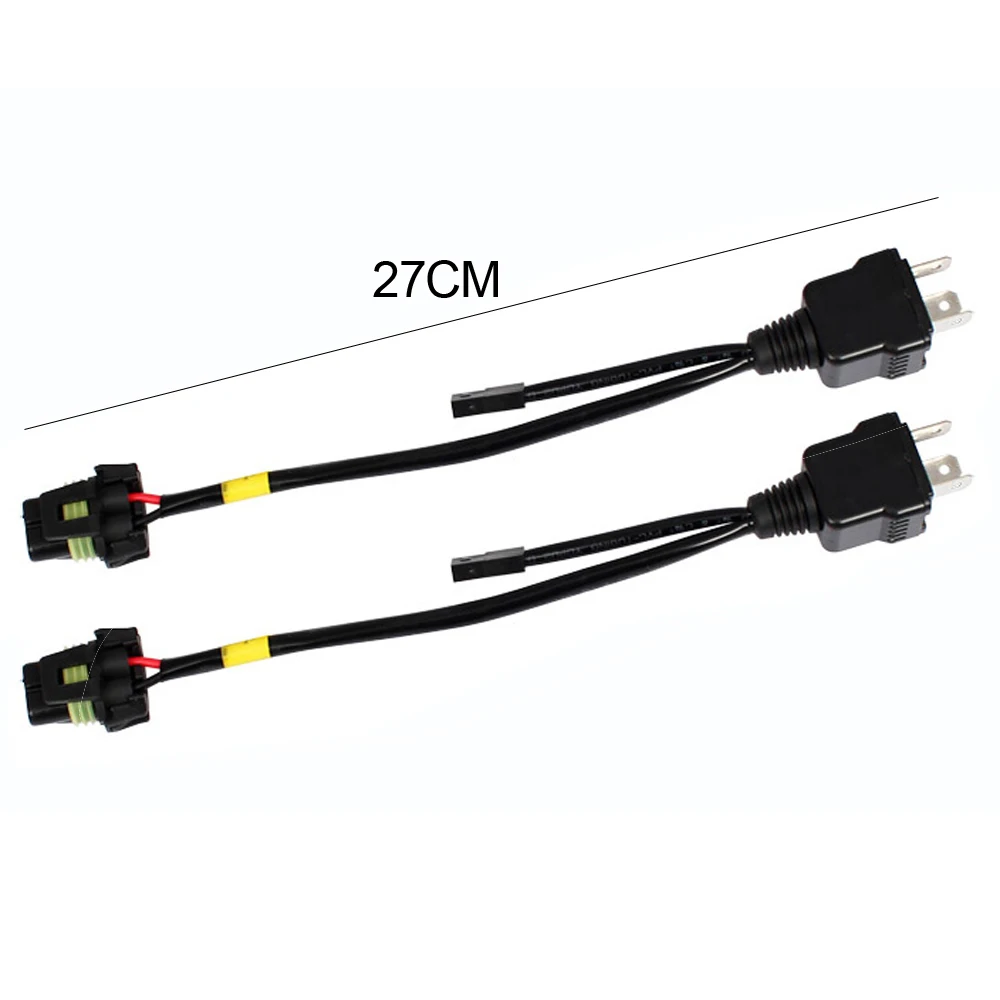 High low xenon 55W H4 controller Relay Harness wire 1 Pair 4300K-8000K yellow bi xenon H4 bulb lamp H/L far near light