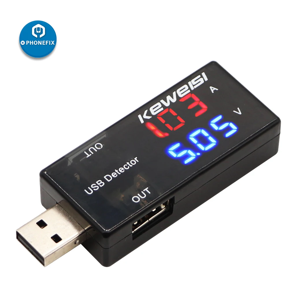 Current Voltage Dual Display Tester Meter Dual USB Charger Detector for iPhone 7