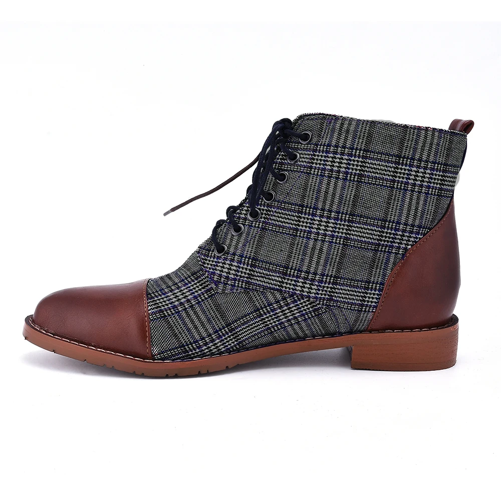 Демисезонные мужские ботинки Мужская обувь в винтажном стиле мужская повседневная модная обувь в британском стиле из искусственной кожи на шнуровке мужские Ботильоны P20 - Цвет: Темно-серый