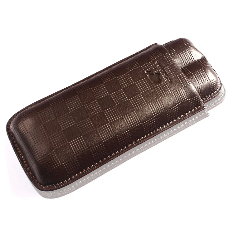 

Cohiba Cow Leather Cigar Case Travel Case Humidor Holder 2 Tube in Fancy With Gift Box COHIBA