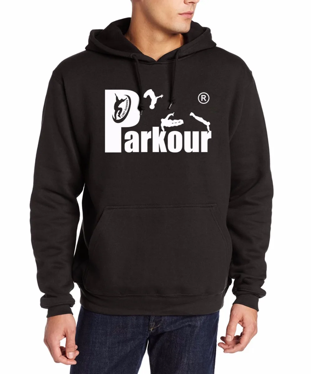 Cool Parkour Clothing Boy Men Hoodie Pullover Jump High Free Runner