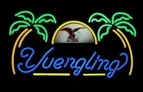 Стеклянный неоновый светильник Yuengling Lager Eagle пивной бар | Лампы и освещение