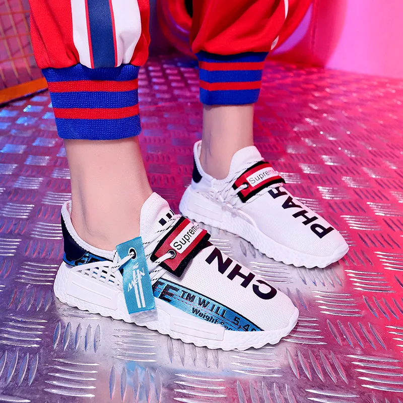 

MUQGEW Women's Mesh Flat shoes patchwork slip-on Cotton Casual shoes for woman Walking Stripe Sneakers Loafers Soft Shoes zapato