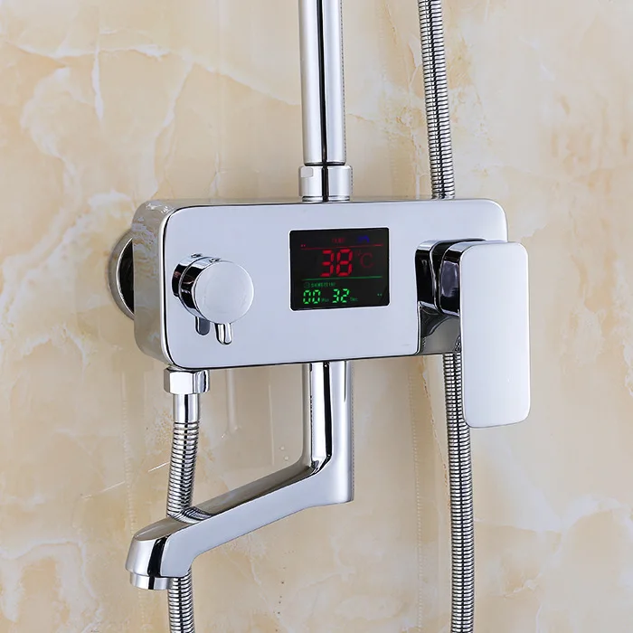 Nieneng Brass Temperature Sensitive Shower Faucet Mixer Tap with