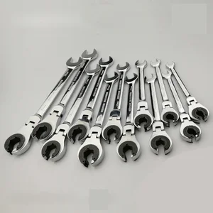 Tubing Flex Head Ratcheting Wrenches Gear Tube Wrench for Car Repair Oil Wrenches Spanner