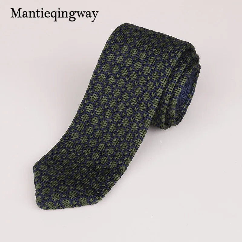 Мужской галстук бабочка Mantieqingway классический вязаный в полоску 6 см|knitted tie|knitted ties