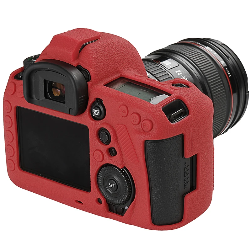 Soft Silicone Rubber Camera Protective Body Case Skin For Canon 5D4 5D Mark IV DSLR Camera Bag protector cover Drone Bags