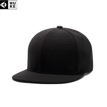 WUKE новая однотонная бейсболка s для мужчин и женщин с плоским козырьком Кепка для мужской моды хип-хоп кепка регулируемая 55-61 см Кепка