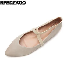 Марочный дизайнер балерина белый красное вино эластичный Настоящая кожа Японский Остроконечные обувь Ремень для лодыжки Мягкие балетные плоские женщины отправка капель Мода последние красивая европейская весенняя