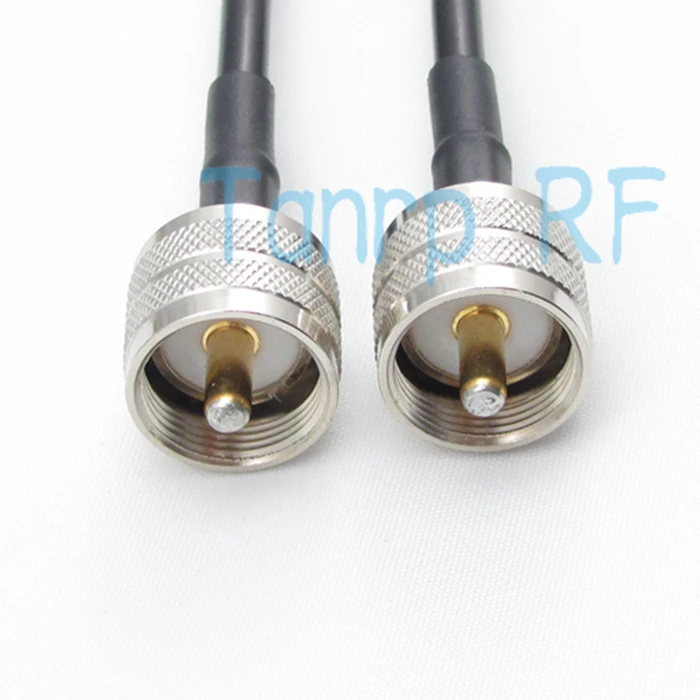 Free shipping! 100CM RG58 cable UHF male plug to UHF male plug extension cable 1M 3FEET RF
