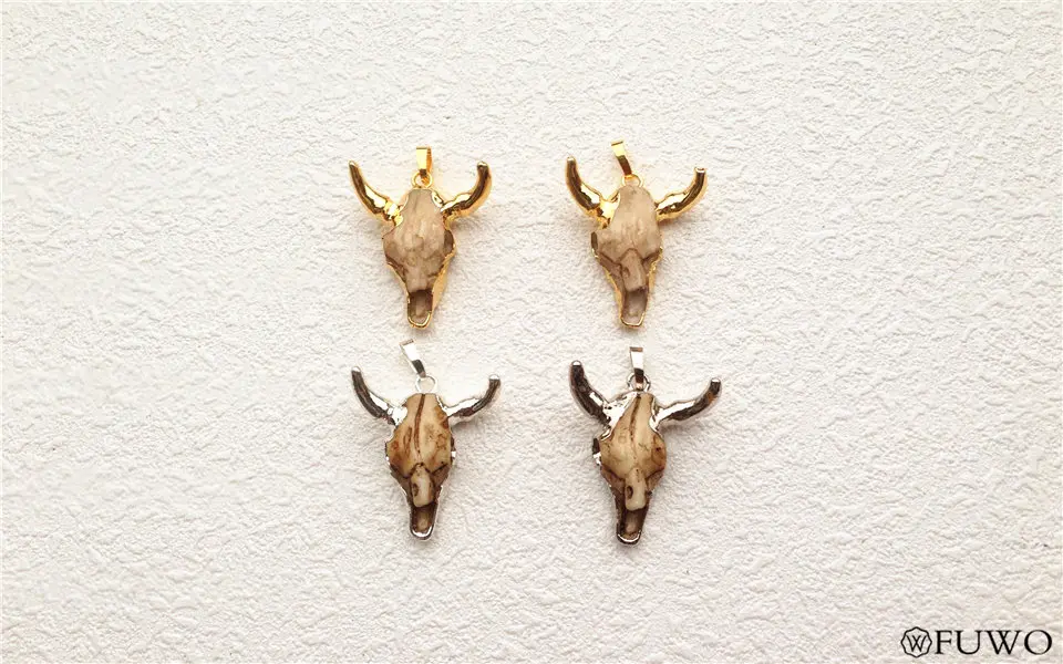 Tiny Cattle Skull Pendant 7
