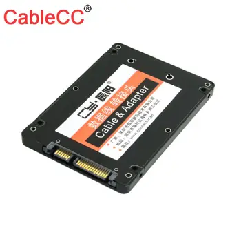 

10pcs/lot CY Mini PCI-E mSATA SSD to 2.5" SATA Hard Disk Enclosure Case Converter Adapter Blacm Color