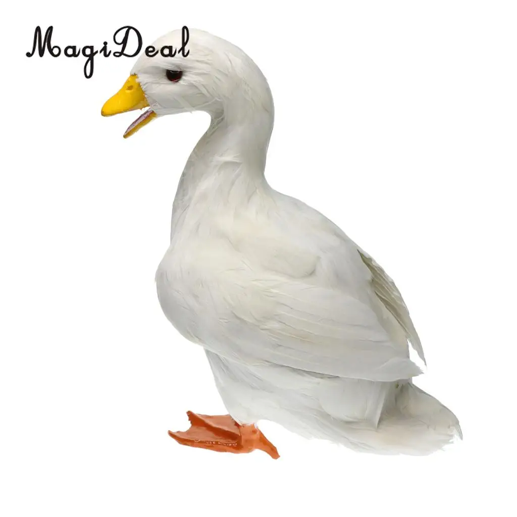 MagiDeal Various Realistic Duck Ornament Figure Outdoor Home Garden Water Pond Decoration DIY Vivid Artificial Feather Craft