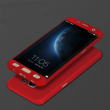 360 PC Case Front + Back Full Cover For Samsung Galaxy S8 S9 Plus S7 S6 Edge Note 8 A3 A5 A7 2016 2017 Plastic Hard Phone Cases |