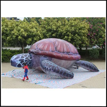 

Free shipping 3m high,7.3m long giant inflatable turtle,inflatable sea turtle for advertising