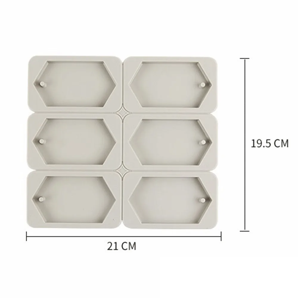 Форма Мыла 6 полости шестиугольный воск для ароматерапии пластырь эпоксидный для мыла силикон DIY формы для мыла поставки 3D формы A20