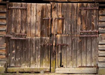

Wood Old Vintage Barn Door Photo Background Backdrop Quality Vinyl