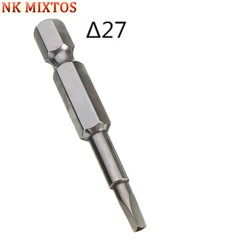 NK MIXTOS Лидер продаж 1 шт. Магнитная треугольная отвертка Биты 1/4 &quotx 50 мм